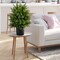 Costway 22'' Artificial Cedar Topiary Ball Tree 2-Pack Faux Shrub Bush Trees for Decor
